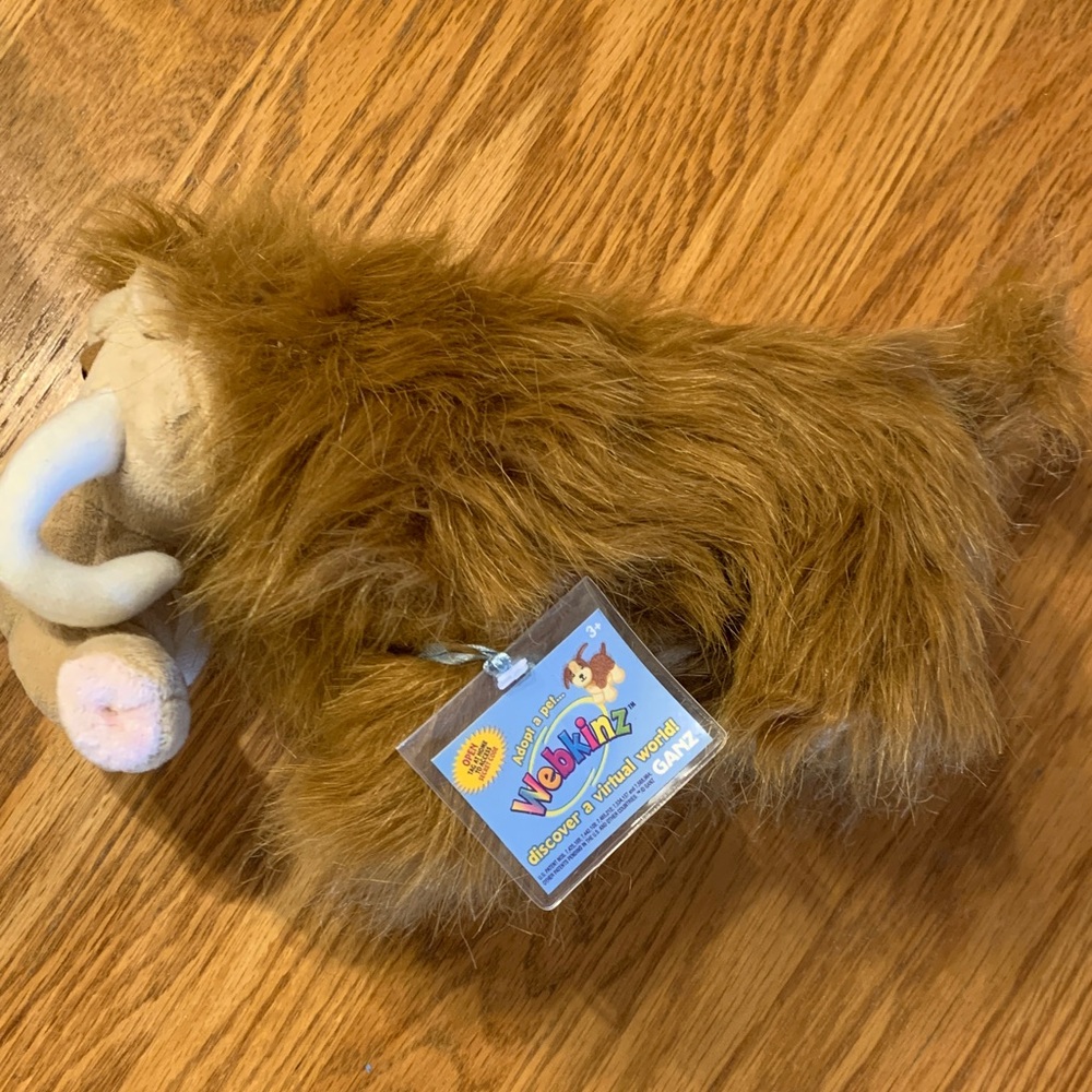 GANZ Webkinz Wooly Mammoth Plush Toy - NEW unused code!